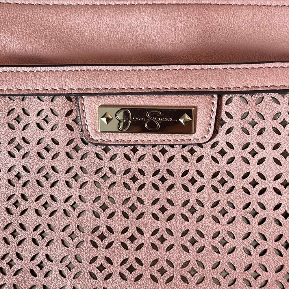 JESSICA SIMPSON Leather Eyelets Crossbody with Coin Purse - Picture 4 of 5